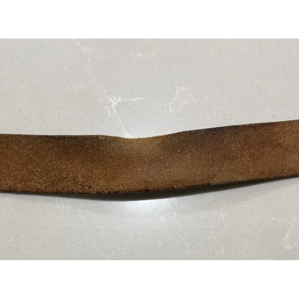 VTG Philmont Scout Ranch Leather Belt 32 Cimarron NM‎ Tooth of Time Brass Buckle